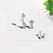 Plumbers working on porcelain toilet pull chain (Desk)