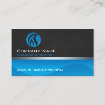 Plumbing And Heating Business Cards by chandraws at Zazzle