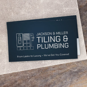 Plumbing and Tiling Services Business Card