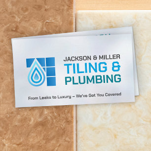 Plumbing and Tiling Services Business Card
