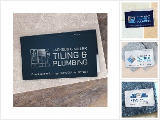 Plumbing and Tiling Services Business Cards