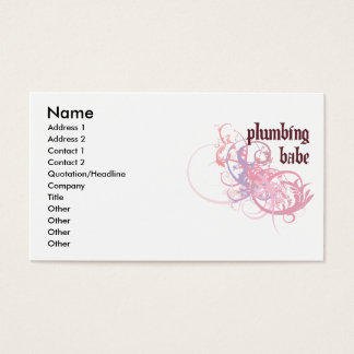 babe business template Templates Plumbing Cards Business & Zazzle