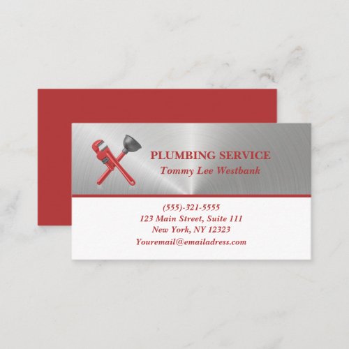 Plumbing  business card