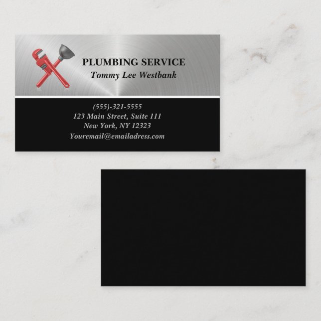 Plumbing  business card (Front/Back)
