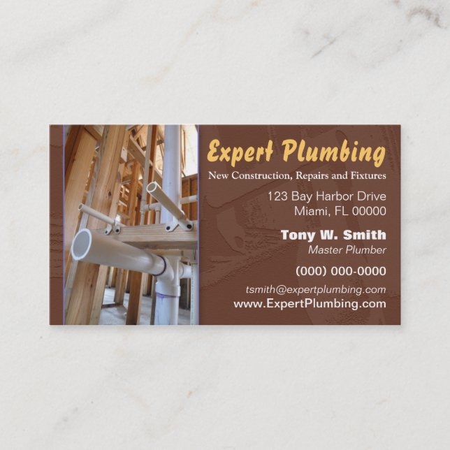 Plumbing Business Card (Front)