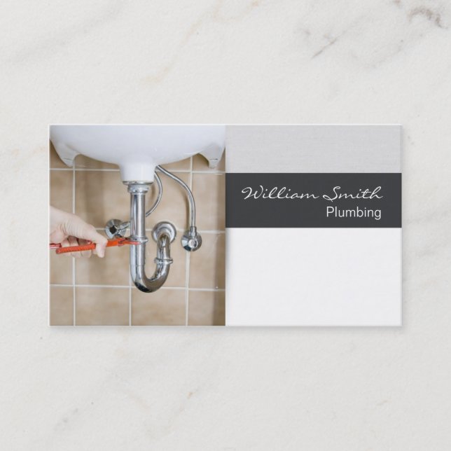 Plumbing Business Card (Front)