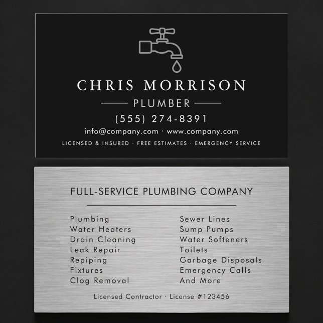 Plumbing Business Card (Creator Uploaded)