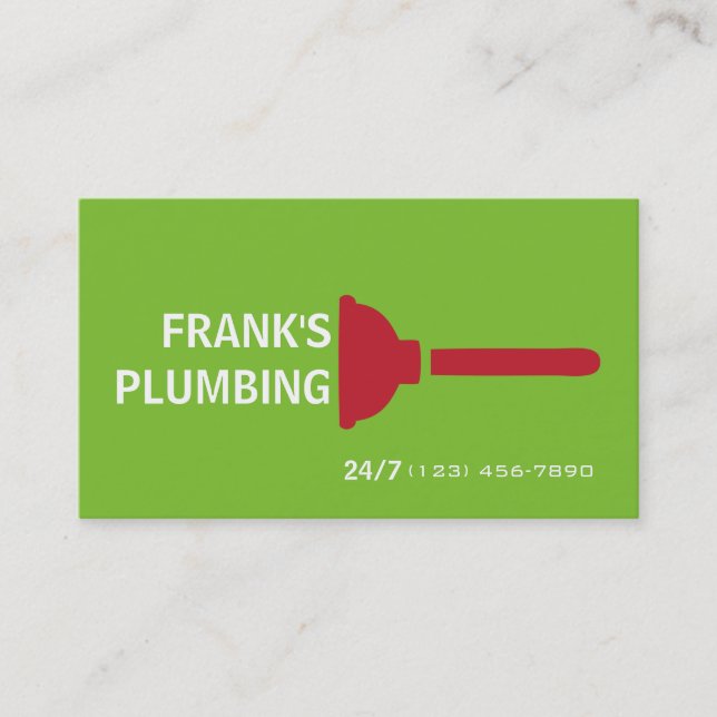 Plumbing Business Card (Front)