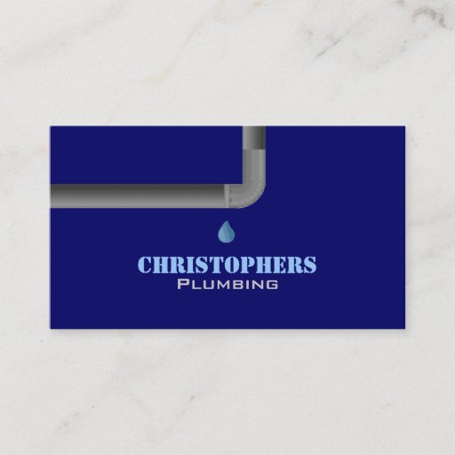 Customizable Plumbing Business cards