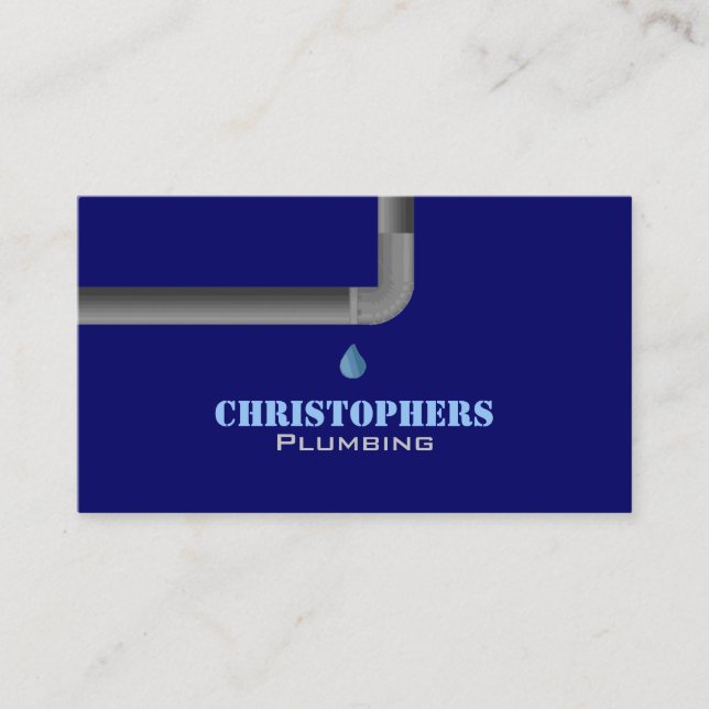 Plumbing Business cards (Front)