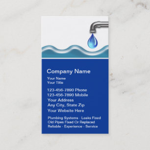 Plumbing Business Cards