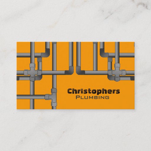 Customizable Plumbing Business Cards