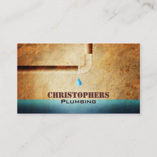 Customizable Plumbing Business cards