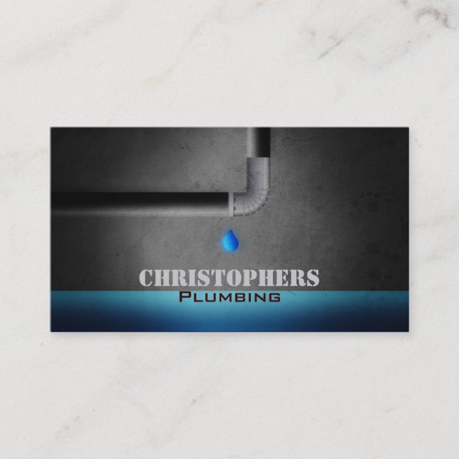 Plumbing Business cards (Front)