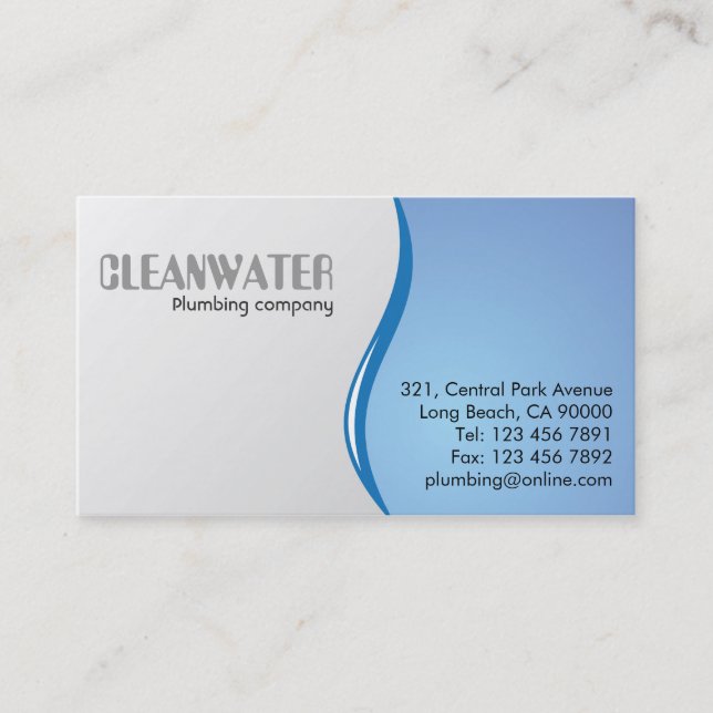 Plumbing - Business Cards (Front)