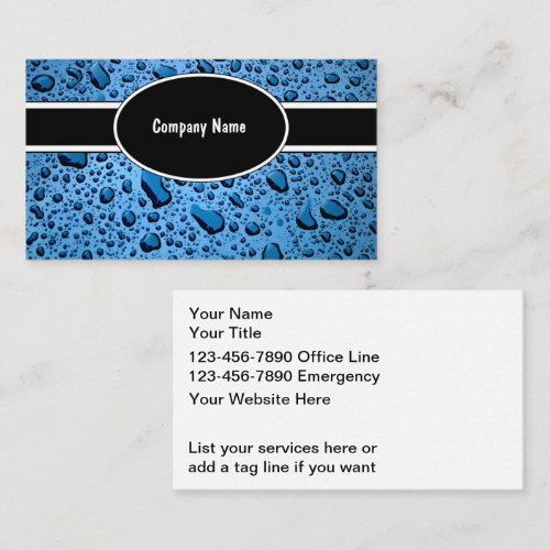 Plumbing Business Cards