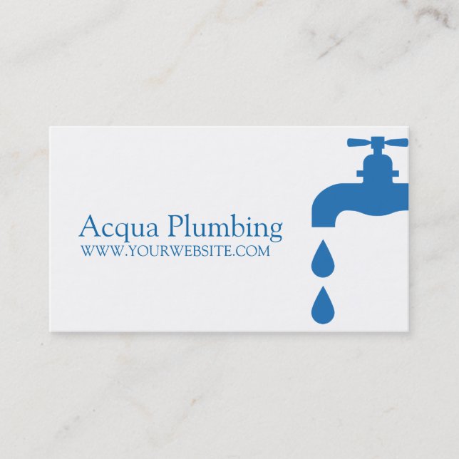 Plumbing Company Business Card (Front)