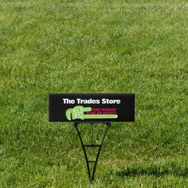Plumbing Contractor Humor, Funny Advertising Sign (Insitu)