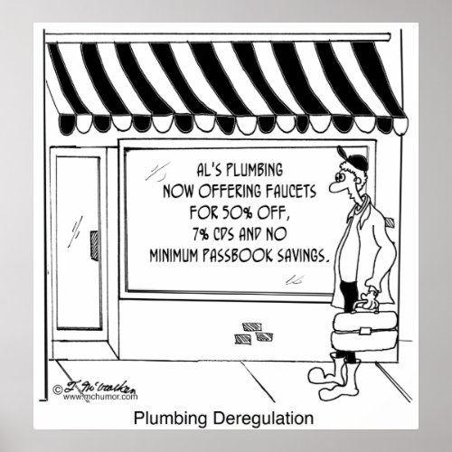 Plumbing Deregulation Poster