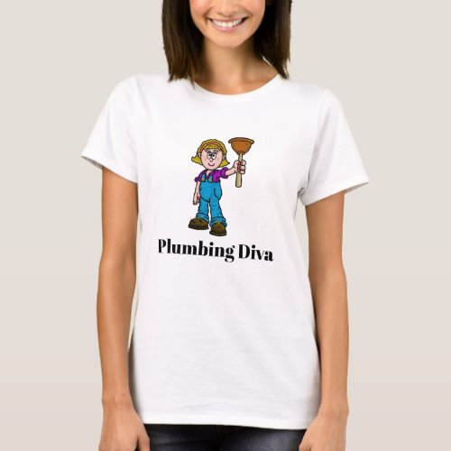 Plumbing Diva Womens T_shirt