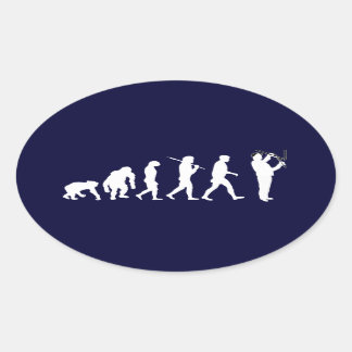 Plumbing Evolution Plumber Pipefitter Pipe Sewer Oval Sticker