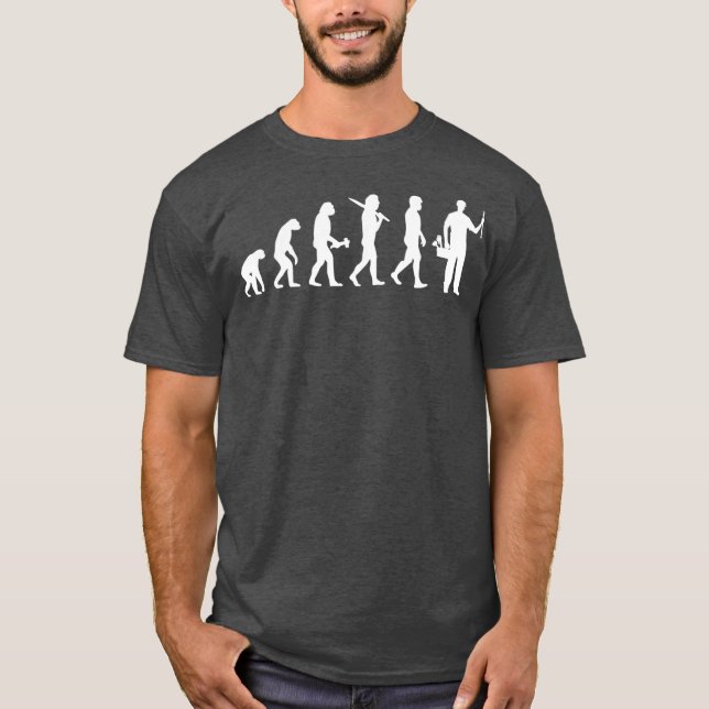 Plumbing Evolution Plumber T-Shirt (Front)