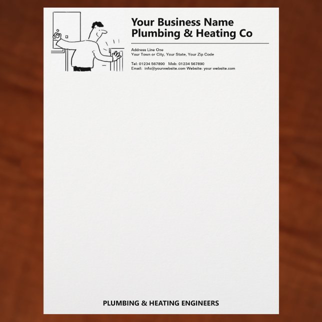Plumbing & Heating Company Letterhead (Creator Uploaded)