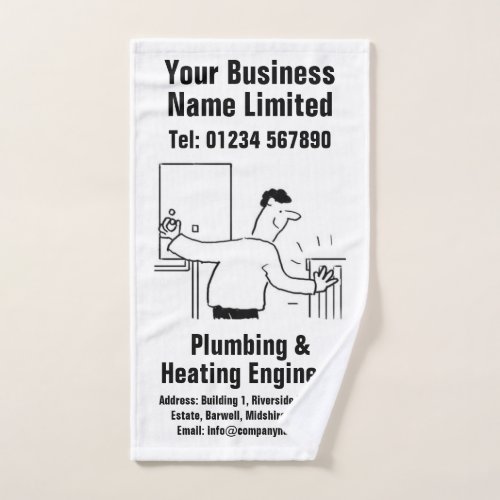Plumbing  Heating Engineer Design Hand Towel