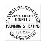 Plumbing &amp; Heating Rubber Stamp