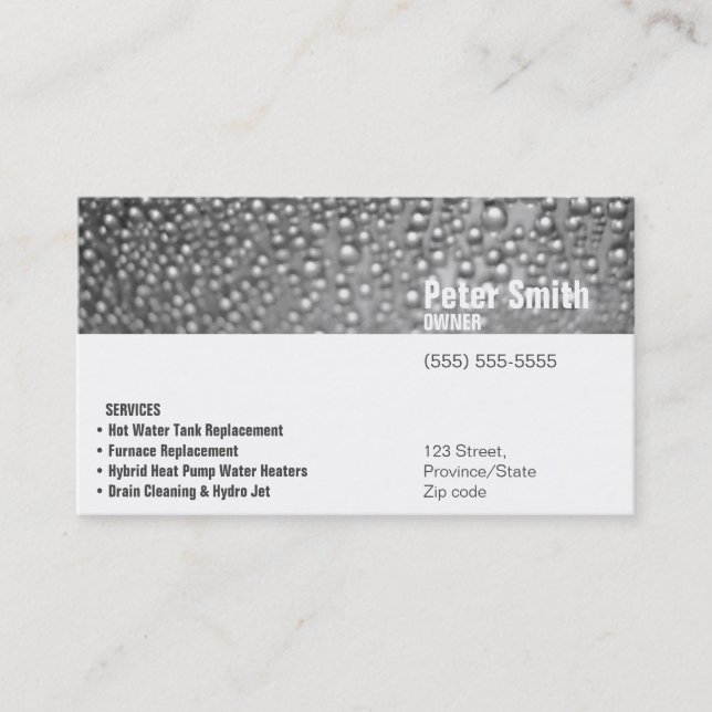 Plumbing ı business card (Front)