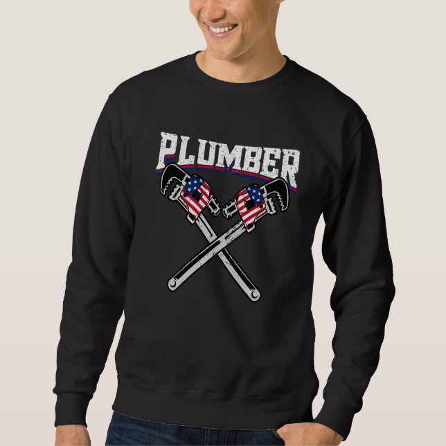 Plumbing Pipefitters Plumber   Sweatshirt (Front)