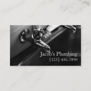 Plumbing Plumber Business Card