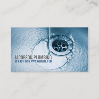 Plumbing Plumber Faucet Water Handyman Maintenance Business Card by ArtisticEye at Zazzle