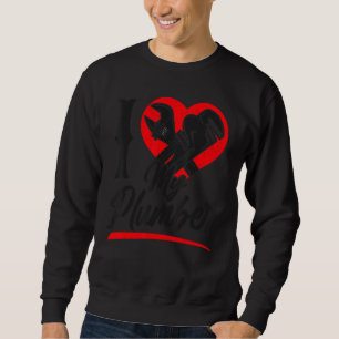 Plumbing Plumber Girlfriend Wife Heart I Love My P Sweatshirt