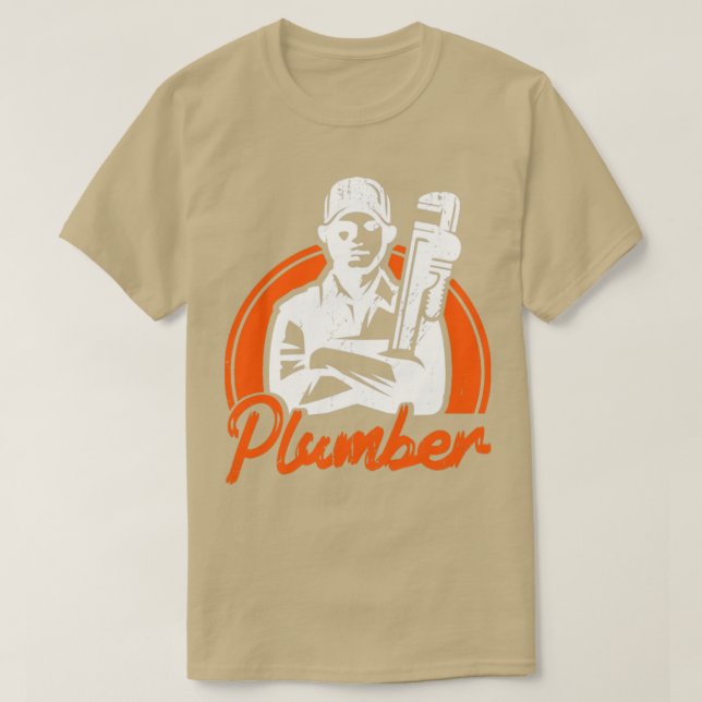 Plumbing Plumber Vintage Plumber1 T-Shirt (Design Front)