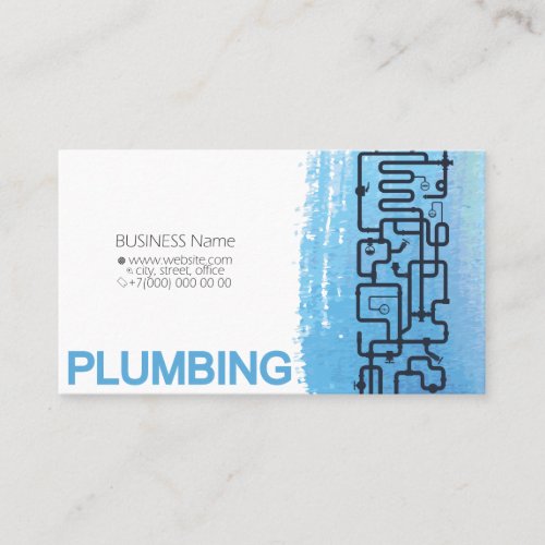 Plumbing plumbing system business card