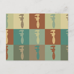 Plumbing Pop Art Postcard