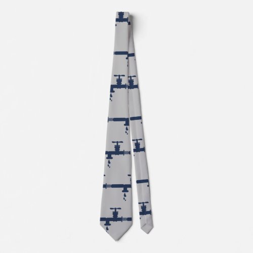 Plumbing Profession Dad Gift Neck Tie