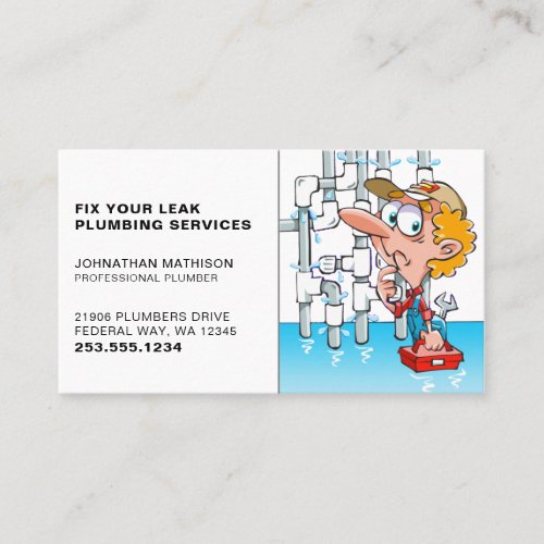Plumbing Professional Business Card