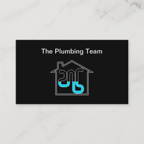 Plumbing Professional Service Team Business Card