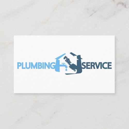 Plumbing service and repair business card