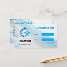 Plumbing Service Blue Water Drop Logo Plumber