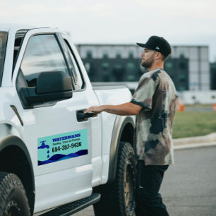 Plumbing Service Business Car Magnet