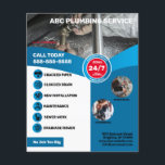 Plumbing Service Flyer<br><div class="desc">Designed for the Plumbing Service contractor or company owner.  All images and text are customizable. By 1Bizchoice (rights reserved).</div>