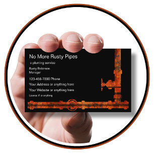 Plumbing Service Unique Business Card