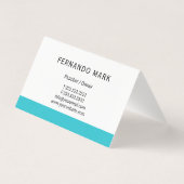 Plumbing Service Water Drop Logo Plumber Business (Back)
