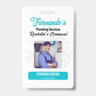 Plumbing Service Water Drop Logo Plumber Business Badge
