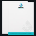 Plumbing Service Water Drop Logo Plumber Business Letterhead<br><div class="desc">Plumbing Service Water Drop Logo Plumber, Create Your Own Products, minimalist style which can be easily updated with your Photo and text. you'll remove change and customize background colors, If you need any help personalizing this product, please contact me using the message button below and I will be happy to...</div>
