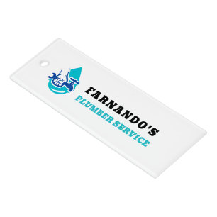 Plumbing Service Water Drop Logo Plumber Business Ruler
