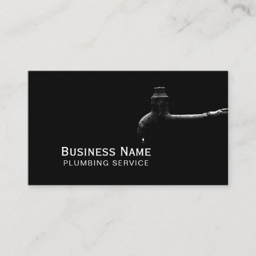 Plumbing Service Water Pipe Professional Business Card